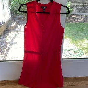 Poppy colored Aqua dress